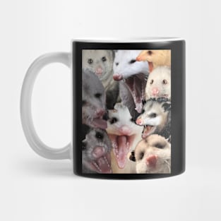 Possum collage Mug